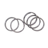 Maxbell 100 Pieces Blank Stainless Steel Split Key Rings 15mm Blanks Iron Keyring Hoop Metal Loop Ring Findings Connector - Aladdin Shoppers