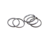 Maxbell 100 Pieces Blank Stainless Steel Split Key Rings 15mm Blanks Iron Keyring Hoop Metal Loop Ring Findings Connector - Aladdin Shoppers