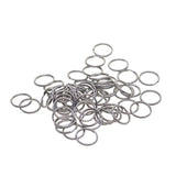 Maxbell 100 Pieces Blank Stainless Steel Split Key Rings 15mm Blanks Iron Keyring Hoop Metal Loop Ring Findings Connector - Aladdin Shoppers