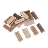 Maxbell 20 Pieces 15x35mm Natural Tree Wood Sticks Logs Tree Stumps Blocks Wooden Pieces for Arts & Crafts, Home Decoration, Wedding Event Ornaments - Aladdin Shoppers