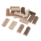 Maxbell 20 Pieces 15x35mm Natural Tree Wood Sticks Logs Tree Stumps Blocks Wooden Pieces for Arts & Crafts, Home Decoration, Wedding Event Ornaments - Aladdin Shoppers