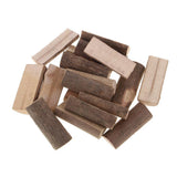 Maxbell 20 Pieces 15x35mm Natural Tree Wood Sticks Logs Tree Stumps Blocks Wooden Pieces for Arts & Crafts, Home Decoration, Wedding Event Ornaments - Aladdin Shoppers