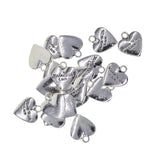 Maxbell 20 Pieces Heart Shape Charms Pendant Beaded Crafts Supply Jewelry Making Accessory Bracelets Necklace Design Ornaments - Aladdin Shoppers