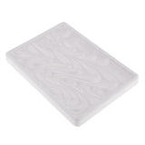 1 Piece White Paint Plastic Palettes Wave Design Rectangular Watercolor Oil Palette Painting Tray Artist Craft Palettes - Aladdin Shoppers