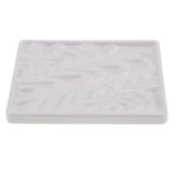 1 Piece White Paint Plastic Palettes Wave Design Rectangular Watercolor Oil Palette Painting Tray Artist Craft Palettes - Aladdin Shoppers