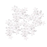 Maxbell Maxbell 100 Pieces Stainless Steel Star Charms for Bracelets Anklets Waist Chain Hair Tie DIY Handcrafts Accessory Blank Unpainted