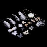 Bride Bridesmaid Wedding Headwear DIY Making Headdress Bead Flower Hairpin - Creates Instant Stunning New Hair Style - Aladdin Shoppers