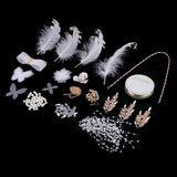 Bride Bridesmaid Wedding Headwear DIY Making Headdress Bead Flower Hairpin - Creates Instant Stunning New Hair Style - Aladdin Shoppers
