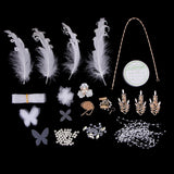 Bride Bridesmaid Wedding Headwear DIY Making Headdress Bead Flower Hairpin - Creates Instant Stunning New Hair Style - Aladdin Shoppers
