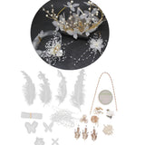 Bride Bridesmaid Wedding Headwear DIY Making Headdress Bead Flower Hairpin - Creates Instant Stunning New Hair Style - Aladdin Shoppers