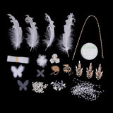Bride Bridesmaid Wedding Headwear DIY Making Headdress Bead Flower Hairpin - Creates Instant Stunning New Hair Style - Aladdin Shoppers