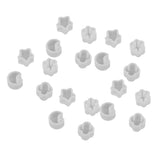 Maxbell 20pcs Clear Assorted Shapes Women Earring Silicone Mold for Cake Decorating, Crafting, Polymer Clay, Resin Casting,Jewelry Making Tool Moulds