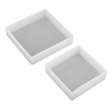 Maxbell 2Pieces DIY Resin Molds Jewelry Making Mould Tool Silicone Ornament Square Mold for Polymer Clay, Crafting, Epoxy Resin, Dried Flower