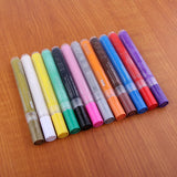 12 Pieces Acrylic Paint Markers Pen for Painting on Glass, Metal, Canvas, Wood, Stone, Ceramic, Fabric, Photo Album, Scrapbook, Card Making - Aladdin Shoppers