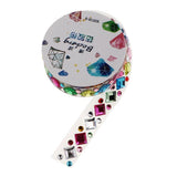 6 Rolls Self-Adhesive Rhinestones Various Sizes & Shapes Gemstone Embellishments Tapes for DIY Craft Scrap Book Picture Frames, Phone Case Decoration - Aladdin Shoppers