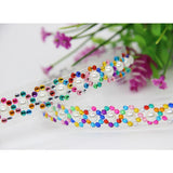 6 Rolls Self-Adhesive Rhinestones Various Sizes & Shapes Gemstone Embellishments Tapes for DIY Craft Scrap Book Picture Frames, Phone Case Decoration - Aladdin Shoppers