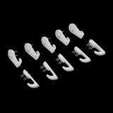 60 Pieces Plastic Invisible Traceless Wall Mounted Photo Picture Frame Mirrors Hanging Nail Hook Hanger Heavy Duty for Concrete & Brick 30mm - Aladdin Shoppers