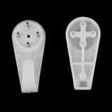 60 Pieces Plastic Invisible Traceless Wall Mounted Photo Picture Frame Mirrors Hanging Nail Hook Hanger Heavy Duty for Concrete & Brick 30mm - Aladdin Shoppers