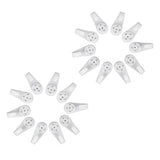 60 Pieces Plastic Invisible Traceless Wall Mounted Photo Picture Frame Mirrors Hanging Nail Hook Hanger Heavy Duty for Concrete & Brick 30mm - Aladdin Shoppers