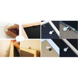 200 Pieces Plastic Invisible Traceless Wall Mounted Photo Picture Frame Mirrors Hanging Nail Hook Hanger Heavy Duty for Concrete & Brick 25mm - Aladdin Shoppers