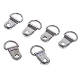 200pcs Silver Metal D Ring Picture Hangers Frame Hanging Hanger Single Hole for Picture Photo Frame Cross-stitch - Aladdin Shoppers