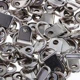 200pcs Silver Metal D Ring Picture Hangers Frame Hanging Hanger Single Hole for Picture Photo Frame Cross-stitch - Aladdin Shoppers