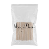 100 Pieces 4mm Round Balsa Wood Stick Unfinished Woodcraft Stick Dowel Rod for Kindergarten Handmade Craft Model Making Accessories 150mm - Aladdin Shoppers