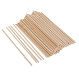 100 Pieces 4mm Round Balsa Wood Stick Unfinished Woodcraft Stick Dowel Rod for Kindergarten Handmade Craft Model Making Accessories 150mm - Aladdin Shoppers