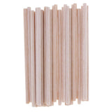 30 Pieces 5mm Round Balsa Wood Stick Unfinished Woodcraft Stick Dowel Rod for Kindergarten Handmade Craft Model Making Accessories 120mm - Aladdin Shoppers
