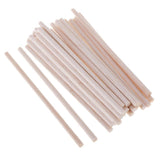 30 Pieces 5mm Round Balsa Wood Stick Unfinished Woodcraft Stick Dowel Rod for Kindergarten Handmade Craft Model Making Accessories 120mm - Aladdin Shoppers