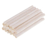 20 Pieces 8mm Round Balsa Wood Stick Unfinished Woodcraft Stick Dowel Rod for Kindergarten Handmade Craft Model Making Accessories 100mm - Aladdin Shoppers