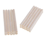20 Pieces 8mm Round Balsa Wood Stick Unfinished Woodcraft Stick Dowel Rod for Kindergarten Handmade Craft Model Making Accessories 100mm - Aladdin Shoppers