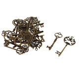 20Pcs Vintage Alloy Keys Charms Pendant 10 Styles for DIY Hanging Decoration