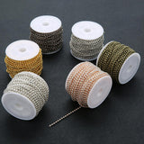 Maxbell 20 Yard/ 2 Roll Stainless Steel Ball Bead Chain for DIY Jewelry 1.5mm Silver