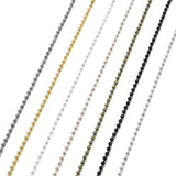 Maxbell 20 Yard/ 2 Roll Stainless Steel Ball Bead Chain for DIY Jewelry 1.5mm Silver