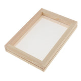 Maxbell 2 Pieces Handmade Wooden Paper Making Mould Frame Screen Tool for Handcraft