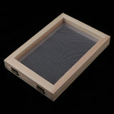 Maxbell 2 Pieces Handmade Wooden Paper Making Mould Frame Screen Tool for Handcraft