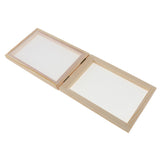 Maxbell 2 Pieces Handmade Wooden Paper Making Mould Frame Screen Tool for Handcraft