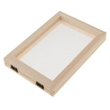 Maxbell 2 Pieces Handmade Wooden Paper Making Mould Frame Screen Tool for Handcraft