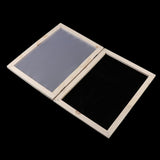 Maxbell 2 Pieces Handmade Wooden Paper Making Mould Frame Screen Tool for Handcraft