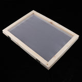 Maxbell 2 Pieces Handmade Wooden Paper Making Mould Frame Screen Tool for Handcraft