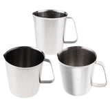 Maxbell 2pcs Stainless Steel Candle Making Pitcher Wax Melting Pouring Pots 1500+500
