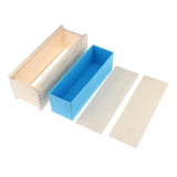 2Pcs Wooden Soap Cutter with Wire Slicer Soap Making Loaf Silicone Mold