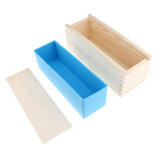 2Pcs Wooden Soap Cutter with Wire Slicer Soap Making Loaf Silicone Mold