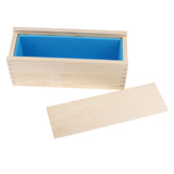 2Pcs Wooden Soap Cutter with Wire Slicer Soap Making Loaf Silicone Mold