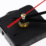 Maxbell 4pcs Wall Clock Movement with Pointer for DIY and Repair black red pointer