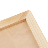 Maxbell 3xnatural wooden photo frame picture frame art frame desktop display  23x19cm