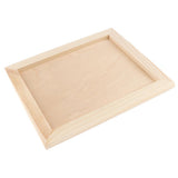 Maxbell 3xnatural wooden photo frame picture frame art frame desktop display  23x19cm