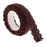 Maxbell 2 Pieces Fabric Lace Washi Tape Self Adhesive Trim Wedding coffee