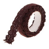 Maxbell 2 Pieces Fabric Lace Washi Tape Self Adhesive Trim Wedding coffee